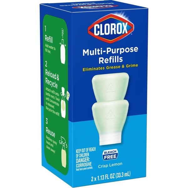 Clorox Crisp Lemon Scent Concentrated All Purpose Cleaner Refill Liquid 1.13 oz 60161